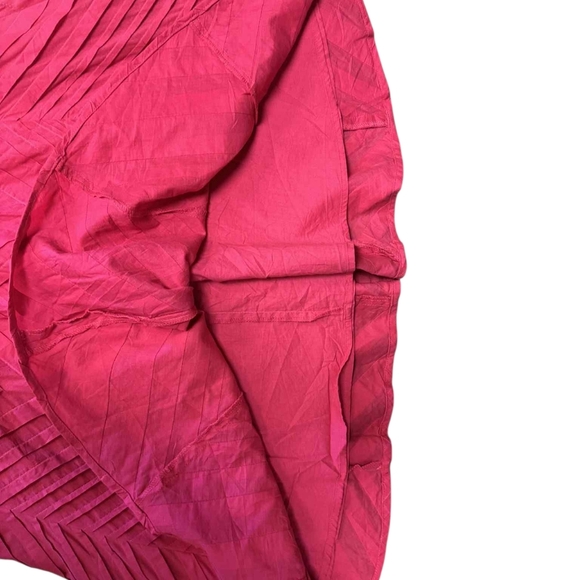 Calvin Klein Pink Ruffled Pleated Dress Size 10 EUC Midi - Picture 6 of 10